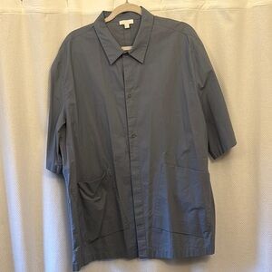 COS Blue Lightweight Shirt Jacket Relaxed Fit